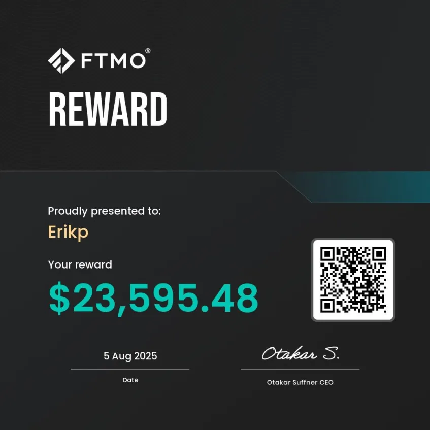 Erik P - Payout Certificate